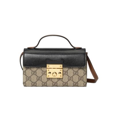 Replica Gucci Padlock Mini Bag in Black - Style 652683