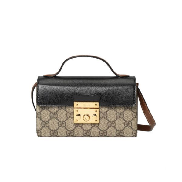 Replica Gucci Padlock Mini Bag in Black - Style 652683