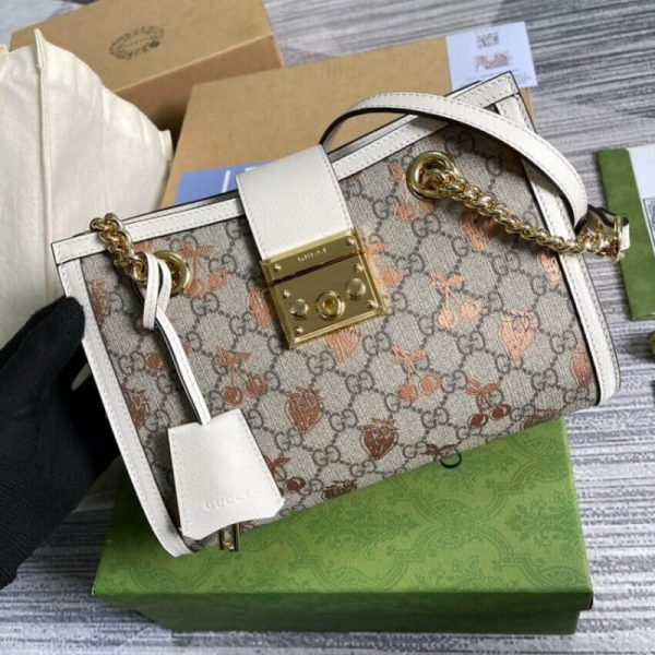 Replica Gucci Padlock Berry Tote Bag - Stylish Compact Design - Image 3