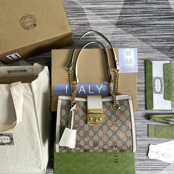 Replica Gucci Padlock Berry Tote Bag - Stylish Compact Design - Image 4