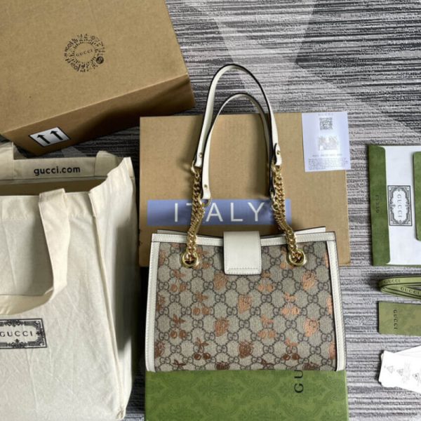 Replica Gucci Padlock Berry Tote Bag - Stylish Compact Design - Image 5