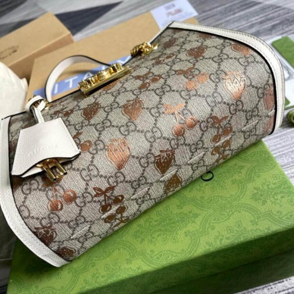Replica Gucci Padlock Berry Tote Bag - Stylish Compact Design - Image 9