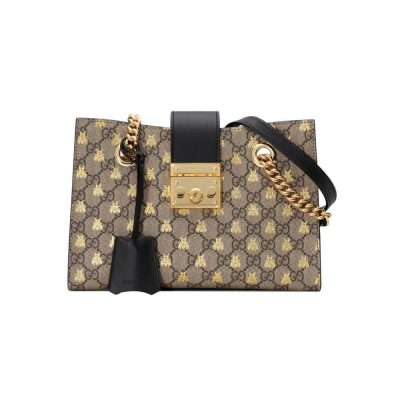 Gucci Replica Padlock Shoulder Bag with Bee Design