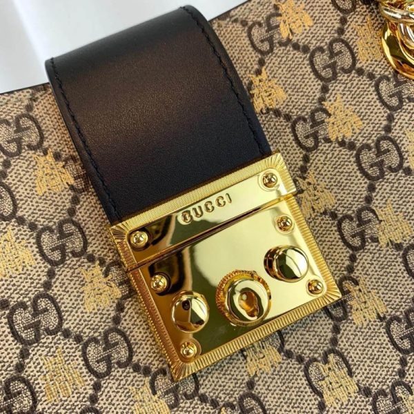 Gucci Replica Padlock Shoulder Bag with Bee Design - Image 6