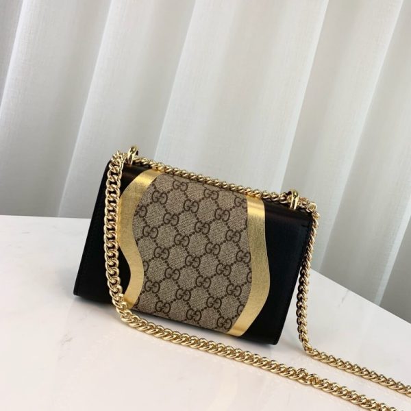 Gucci Replica Padlock GG Shoulder Bag - Black - Image 3