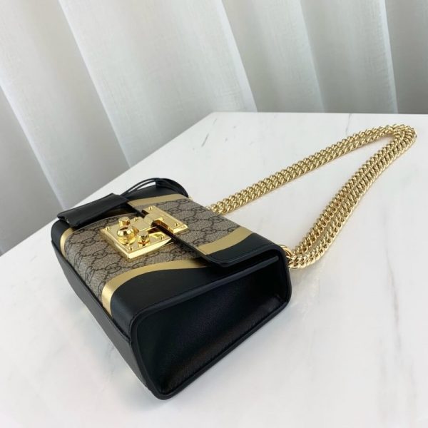 Gucci Replica Padlock GG Shoulder Bag - Black - Image 6