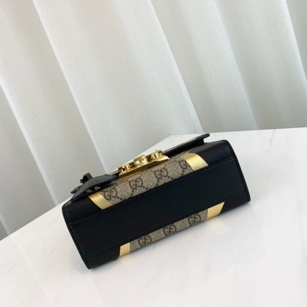 Gucci Replica Padlock GG Shoulder Bag - Black - Image 7