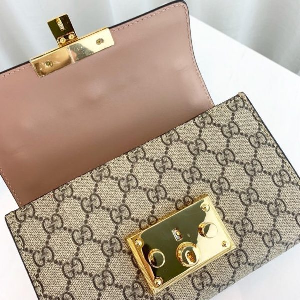Replica Gucci Gg Supreme Padlock Studded Shoulder Bag - Image 8
