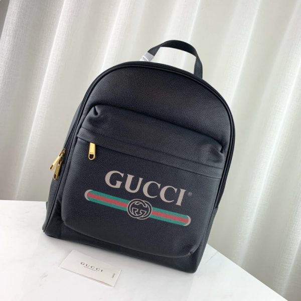 Gucci-Inspired Print Leather Backpack | Stylish Replica - Image 2