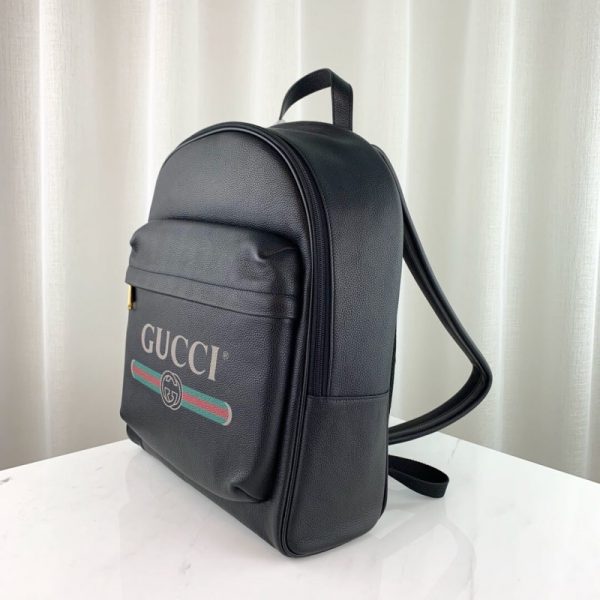 Gucci-Inspired Print Leather Backpack | Stylish Replica - Image 3