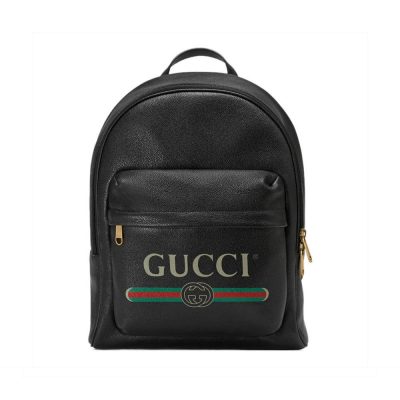 Gucci-Inspired Print Leather Backpack | Stylish Replica