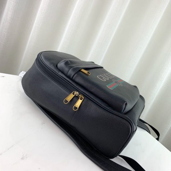 Gucci-Inspired Print Leather Backpack | Stylish Replica - Image 7