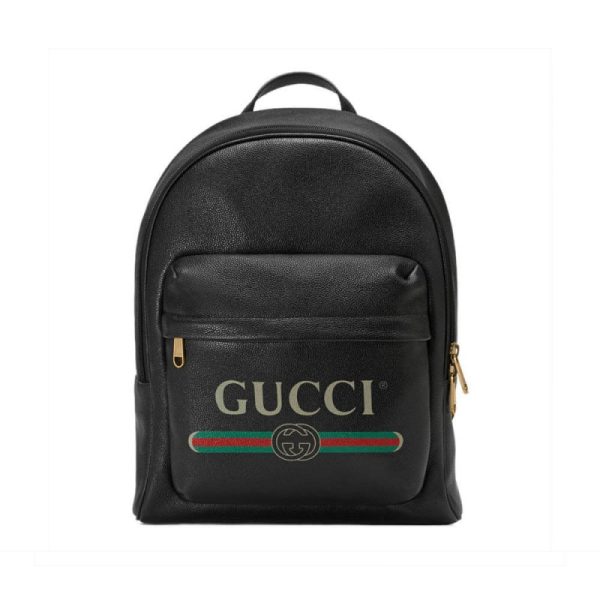 Gucci-Inspired Print Leather Backpack | Stylish Replica