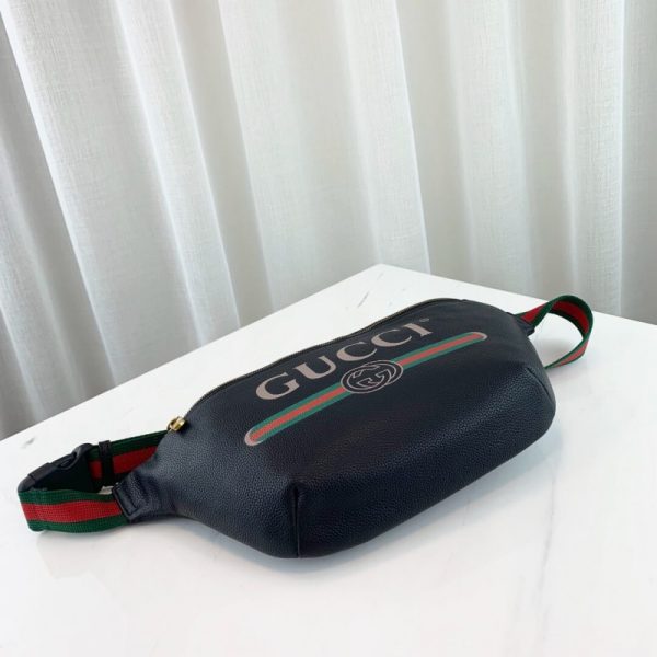 Replica Gucci Print Leather Belt Bag - Image 5