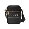 Best Replicas Bags - Replica Gucci Leather Shoulder Bag with Signature Print Shop For Best Louis Vuitton LV Replica Bags With Cheap Price