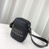 Best Replicas Bags - Replica Gucci Leather Shoulder Bag with Signature Print Shop For Best Louis Vuitton LV Replica Bags With Cheap Price