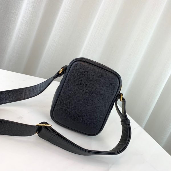 Replica Gucci Leather Shoulder Bag with Signature Print - Image 4