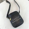 Best Replicas Bags - Replica Gucci Leather Shoulder Bag with Signature Print Shop For Best Louis Vuitton LV Replica Bags With Cheap Price