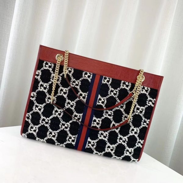 Replica Gucci Rajah GG Tweed Large Tote Bag - Image 3