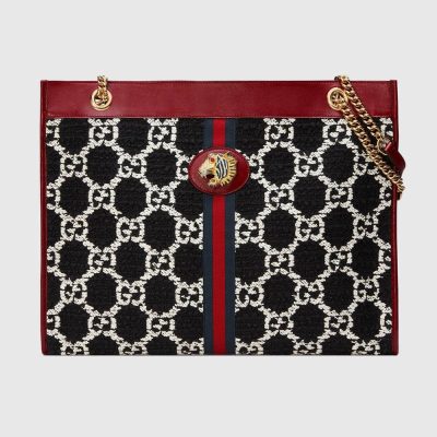 Replica Gucci Rajah GG Tweed Large Tote Bag