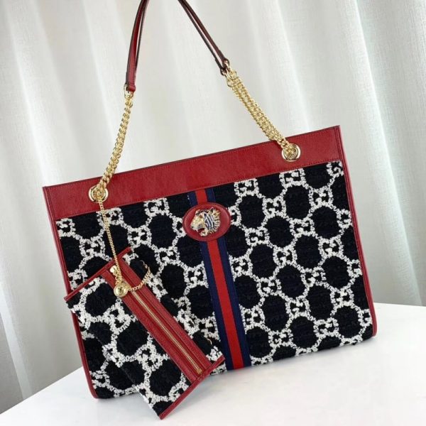 Replica Gucci Rajah GG Tweed Large Tote Bag - Image 6
