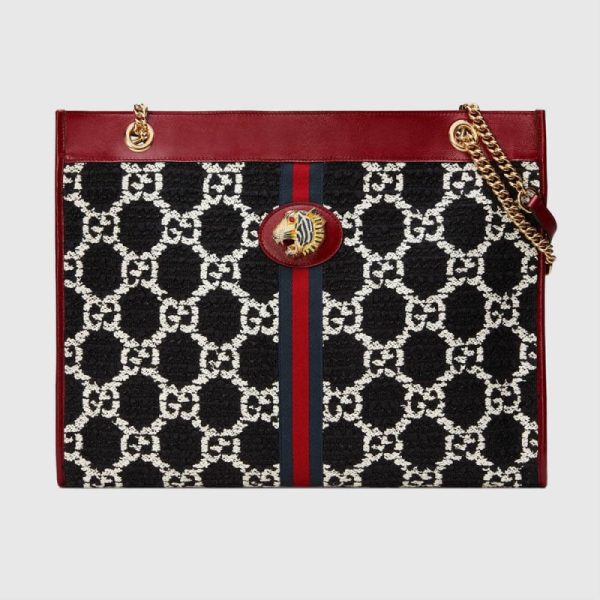 Replica Gucci Rajah GG Tweed Large Tote Bag