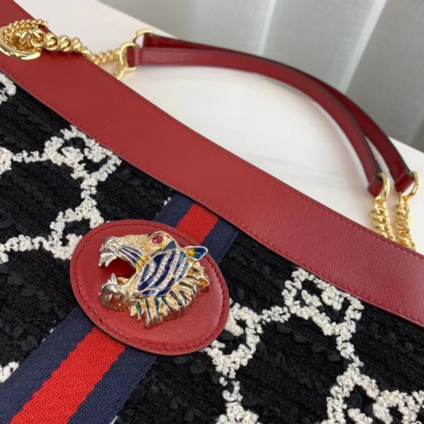 Replica Gucci Rajah GG Tweed Large Tote Bag - Image 9