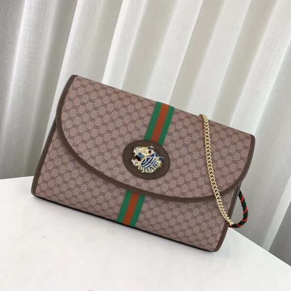 Gucci Rajah Medium Shoulder Bag Replica - Coffee, Style 564697 - Image 2