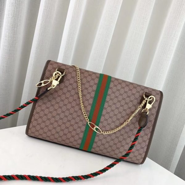 Gucci Rajah Medium Shoulder Bag Replica - Coffee, Style 564697 - Image 3
