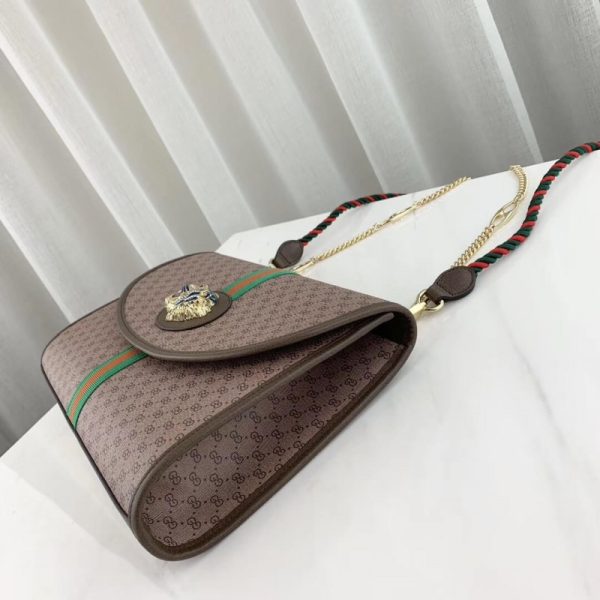 Gucci Rajah Medium Shoulder Bag Replica - Coffee, Style 564697 - Image 5