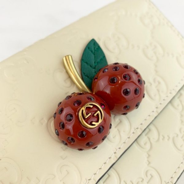 Replica Gucci Mini Bag with Cherry Print & Signature Detailing - Image 5