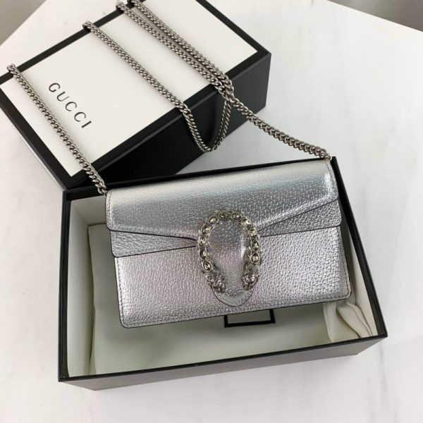 Replica Gucci Dionysus Silver Super Mini Bag 476432 - Image 11