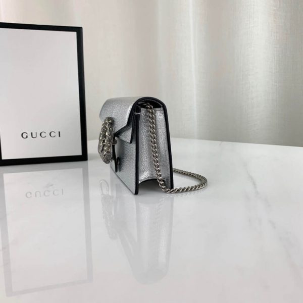 Replica Gucci Dionysus Silver Super Mini Bag 476432 - Image 4