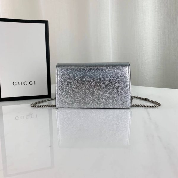Replica Gucci Dionysus Silver Super Mini Bag 476432 - Image 5