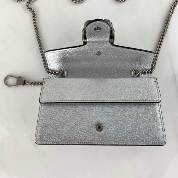 Replica Gucci Dionysus Silver Super Mini Bag 476432 - Image 7