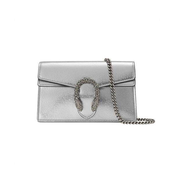 Replica Gucci Dionysus Silver Super Mini Bag 476432