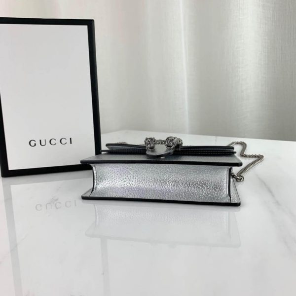 Replica Gucci Dionysus Silver Super Mini Bag 476432 - Image 8