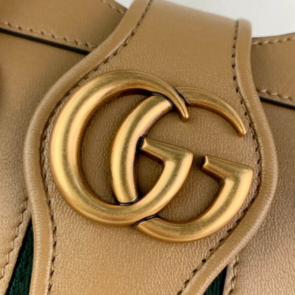Replica Gucci Small Leather Top Handle Bag with Double G - Image 7