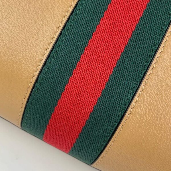 Replica Gucci Small Leather Top Handle Bag with Double G - Image 8
