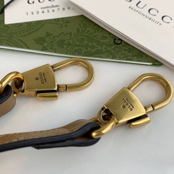 Replica Gucci Small Leather Top Handle Bag with Double G - Image 10
