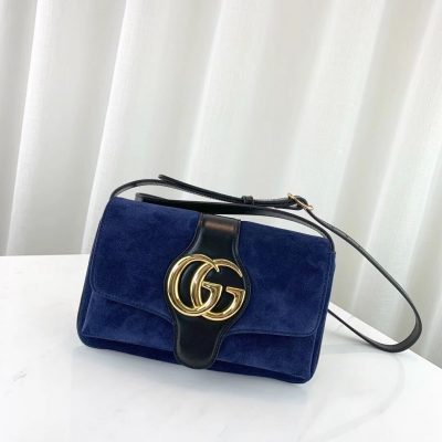 Replica Gucci Arli Suede Shoulder Bag - Compact & Stylish