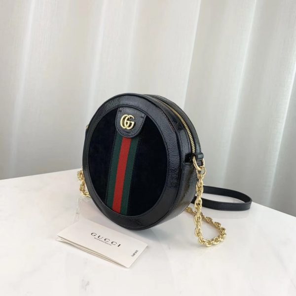 Replica Gucci Ophidia Mini Suede Shoulder Bag - 550618 - Image 3