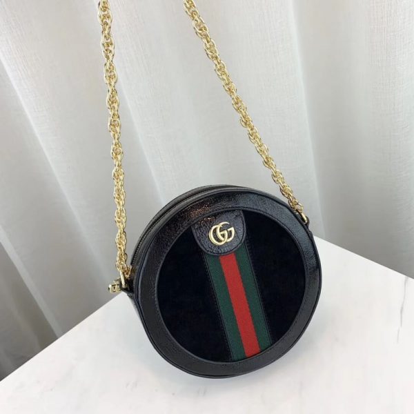 Replica Gucci Ophidia Mini Suede Shoulder Bag - 550618 - Image 5