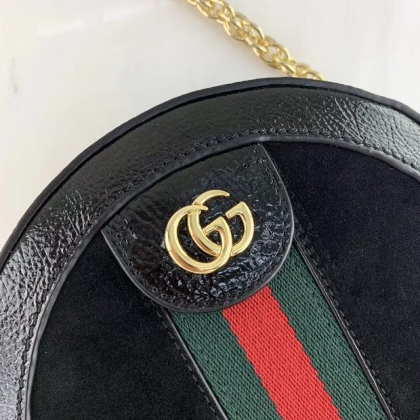 Replica Gucci Ophidia Mini Suede Shoulder Bag - 550618 - Image 9