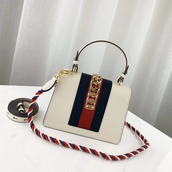 Replica Gucci Sylvie Mini Leather Bag 470270 - Image 3