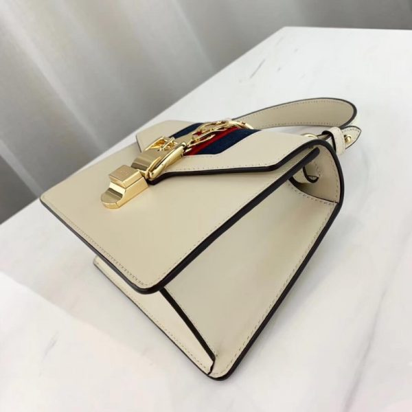 Replica Gucci Sylvie Mini Leather Bag 470270 - Image 9