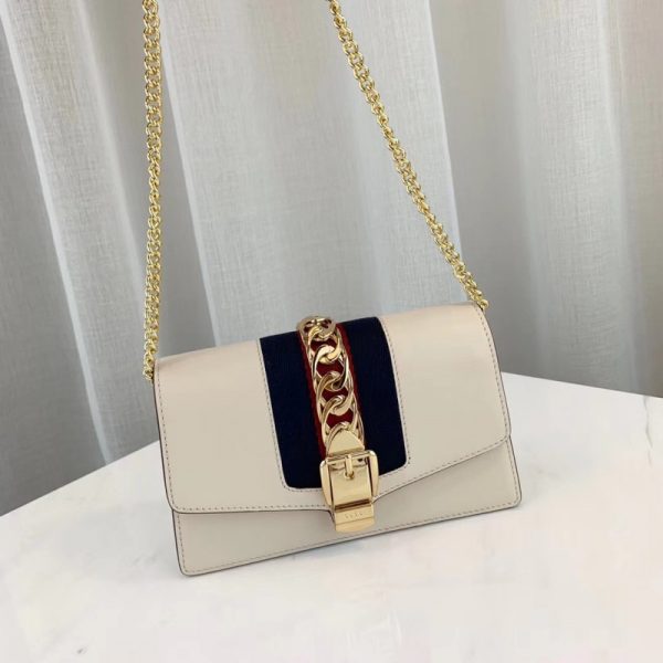 Replica Gucci Sylvie Leather Super Mini Bag 494646 - Stylish & Compact - Image 7