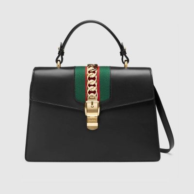 Replica Gucci Sylvie Medium Top Handle Bag – Style 431665