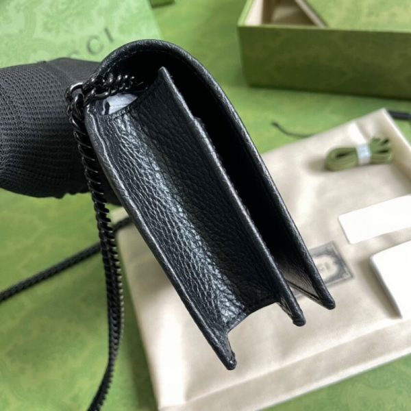 Gucci GG Marmont Mini Chain Bag – Textured Leather Replica - Image 6