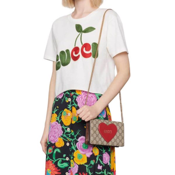 Replica Gucci Valentine's Chain Card Case Wallet - 648948 - Image 2